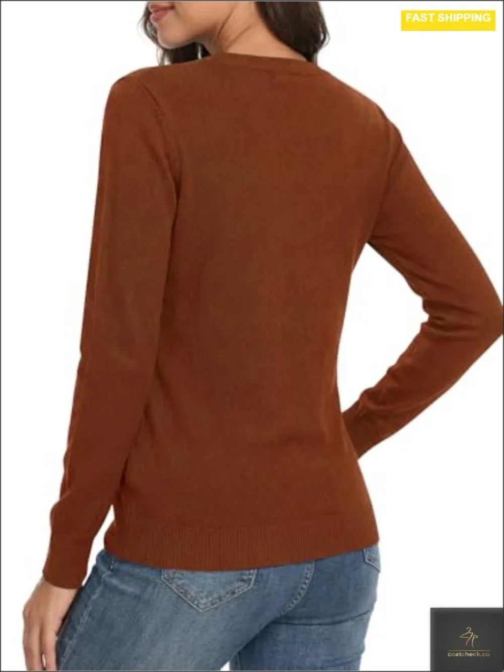 Wool Blend Lightweight Pullover Sweater Crew Neck Long Sleeve Stretchy Fall